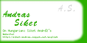 andras siket business card